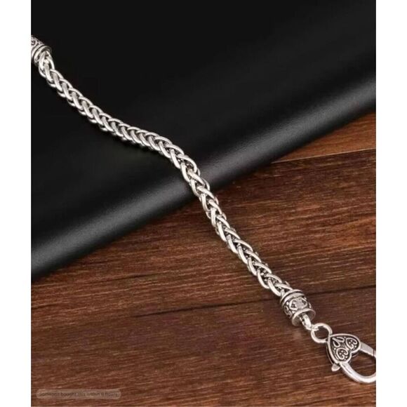 Silver Rope Heart Bracelet - Picture 2 of 6